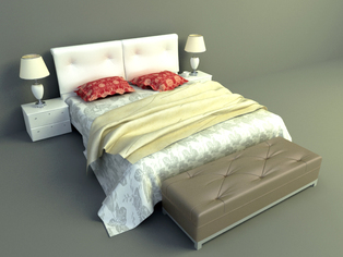 3d model bed download, elegant bed design