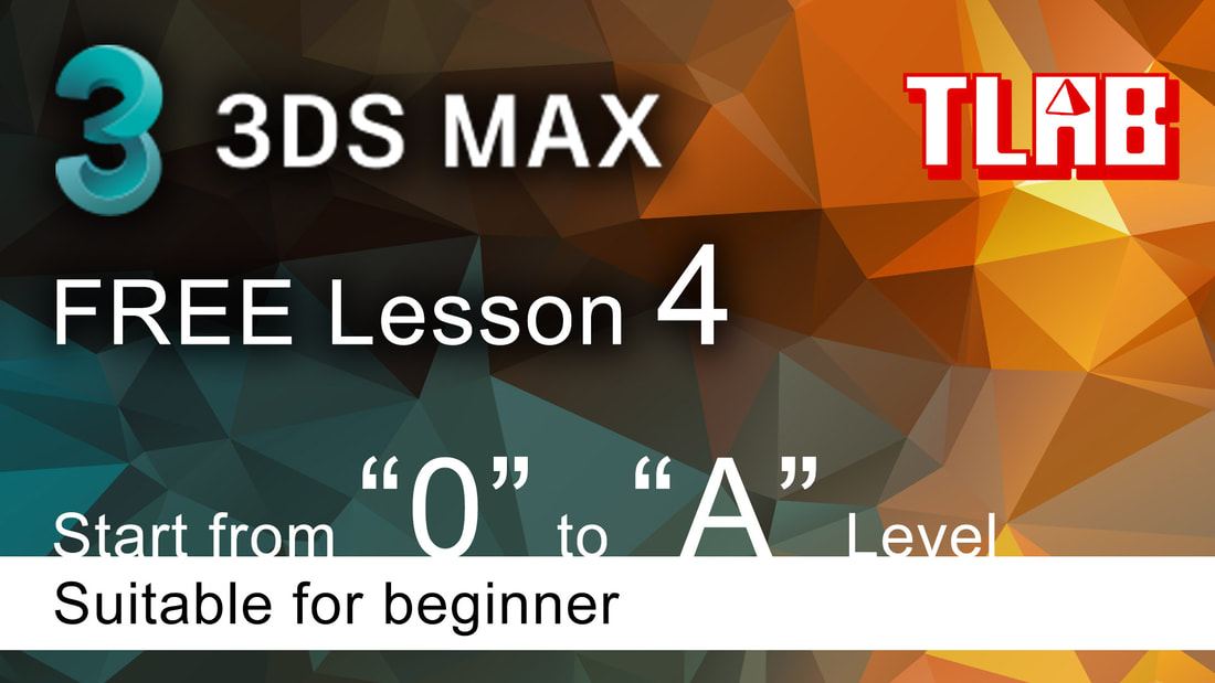 3ds max tutorial beginner - Extrude, edit spline, line object and vertex setting
