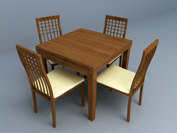 wooden dining set design 