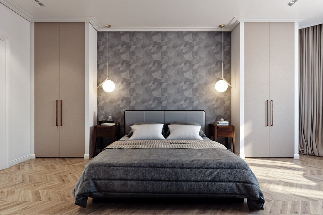 American style bedroom design on all3dfree