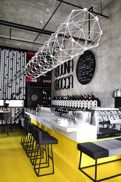3d visualization in different interior design styles - cafe design