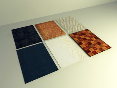 carpet 3d model free download collection 002