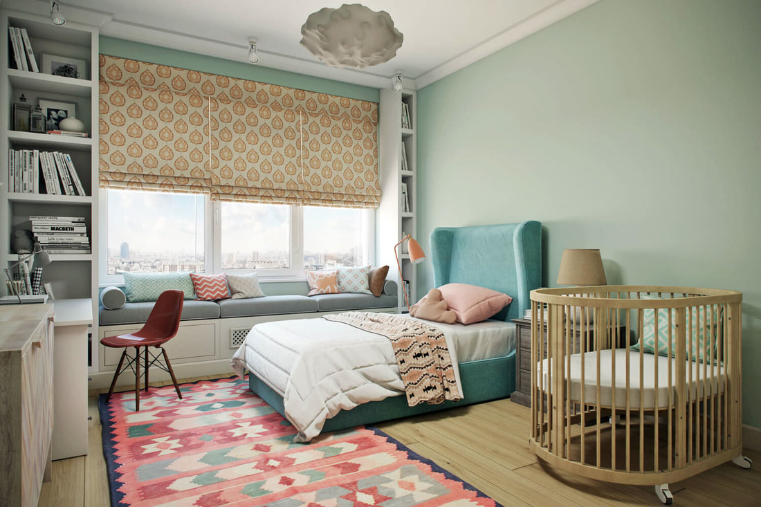 kid room with childlike concept design A view