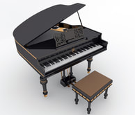 3D model Modern Piano free download