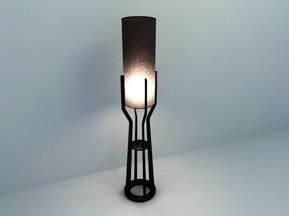 elegant concept floor lamp 3d model design