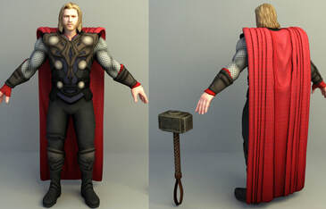 Marvel 3d character - Thor