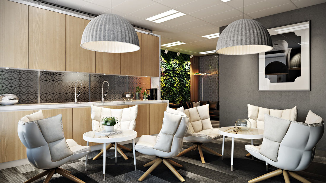 office recreation area with modern design
