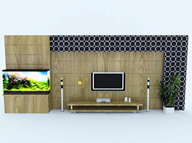 Interior Design of TV Wall design 004