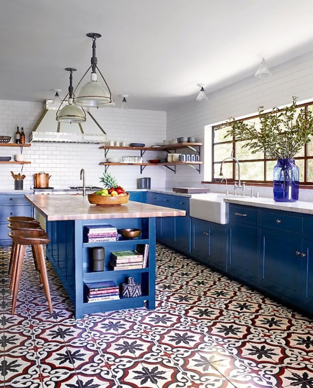 "classic blue" concept kitchen design