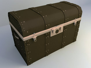 free 3d model treasure box design