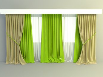 Elegant curtains design 3d model free download