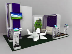 3d booth for green introduction 