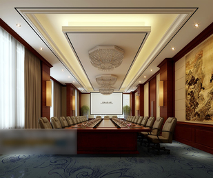 3d models scene meeting room elegant design download