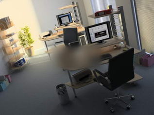 3d models scene office room simple design download