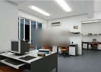 3d models scene general office room simple design download