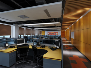 3d models scene largest general office room modern look design download