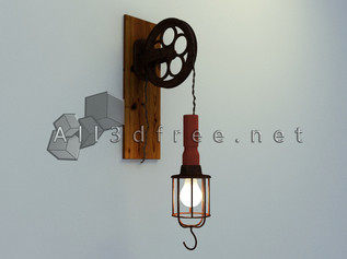 classical wheel wall lamp design download