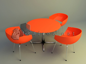 simple discussion table & chair download