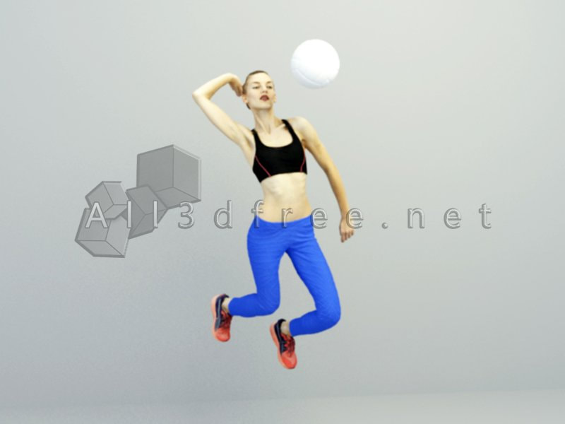 3d Model Collection 2023 - 3d character female sporting