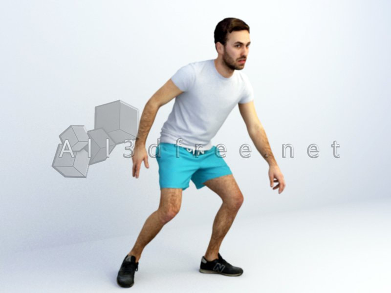 3d Model Collection 2023 - 3d character male exercise
