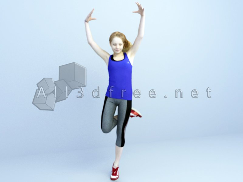 3d Model Collection 2023 - 3d character female ballet