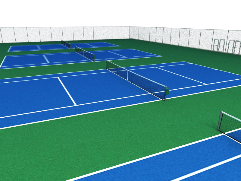 Tennis Court 3d Model