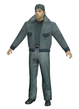 3d model character free download - delivery staff 