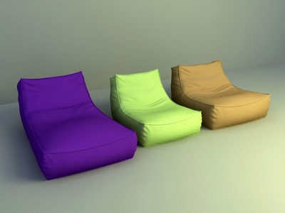 3d chair model 010 - ottomans sofa chair