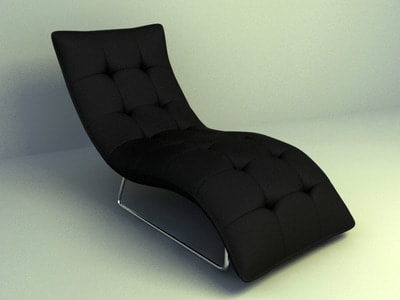 3d chair model 011 -  lounge sofa chair