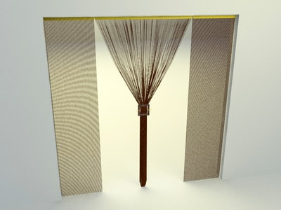 3d curtains model - Door Curtains 007