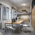general office 3d scene, 3d interior model free download