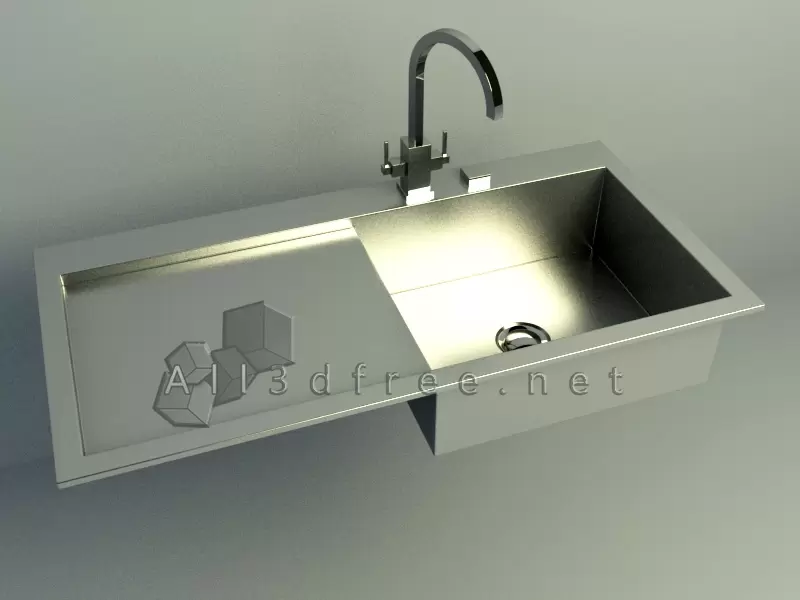 3d model modern washbasin 010
