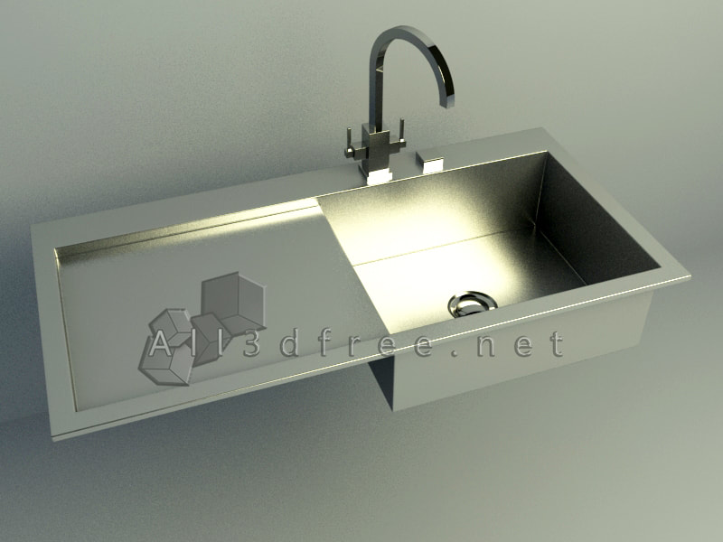 free 3d model collection - Washbasin 010