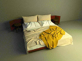 3d model of bed - Divan bed 008