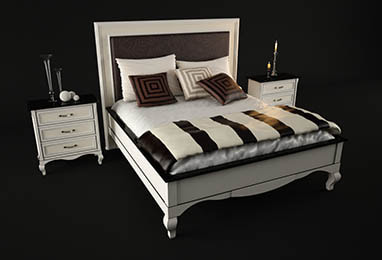 3d model of bed - Lighted bed 005