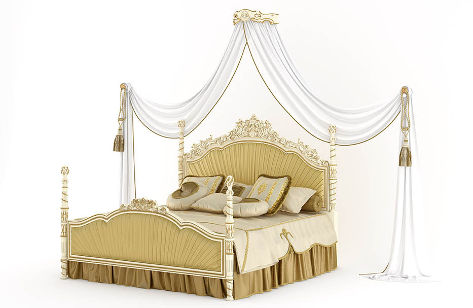 3d model of bed - Pencil Poster bed 007
