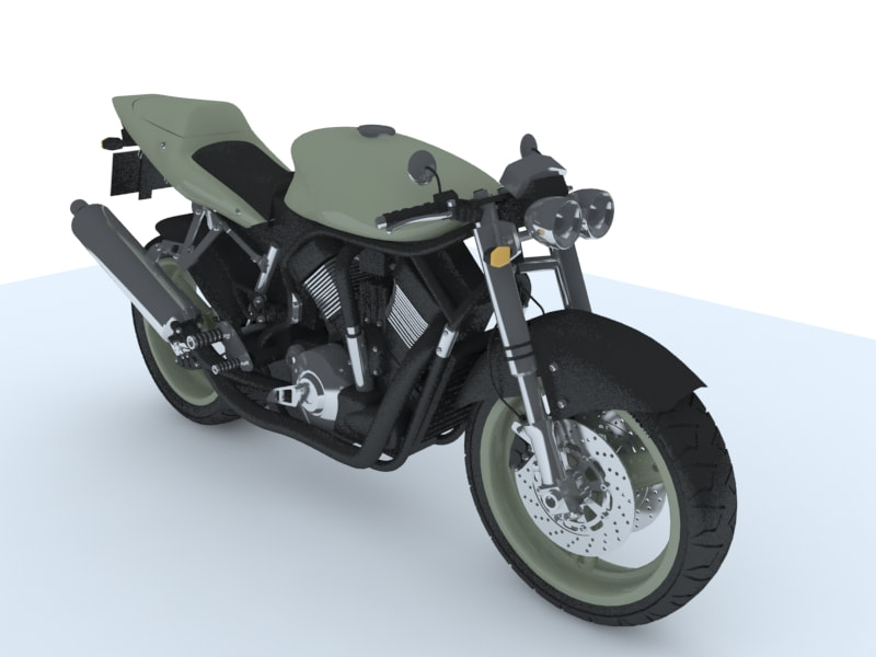 3d model of motorcycle - roadster
