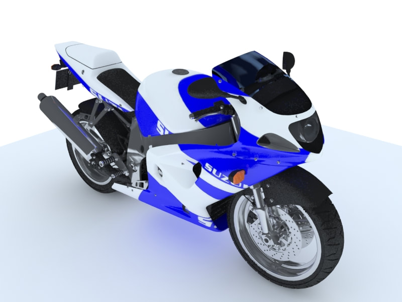 3d model of motorcycle - sportbike