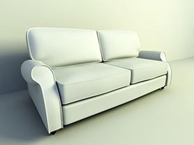 3d model of sofa 008 - The Loveseat