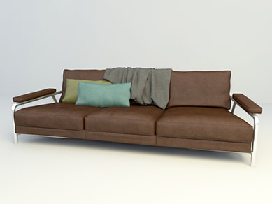 3d model of sofa 010 - office sofa design