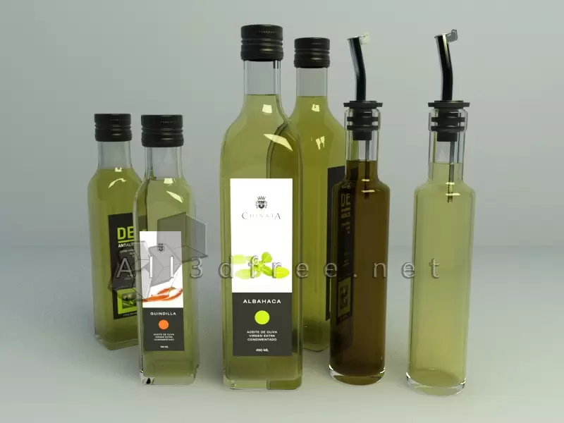3d model Olive oil 003