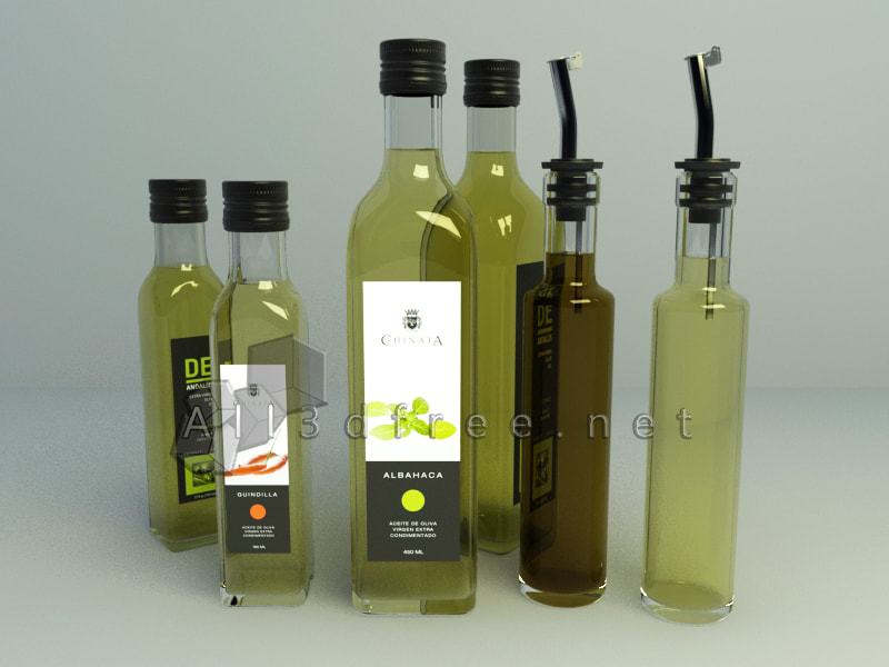 free 3d model collection - Olive oil 003