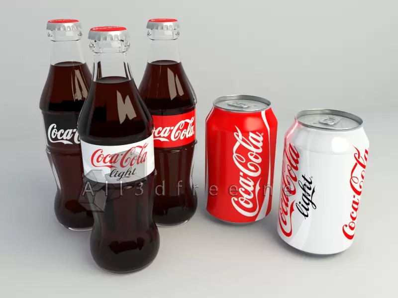 3d model soft drink collection 004
