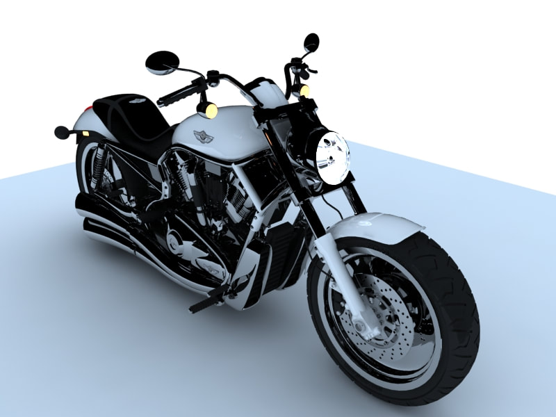 3d motorcycle models -chopper