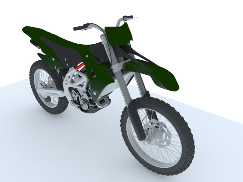 3d motorcycle models - dual sport