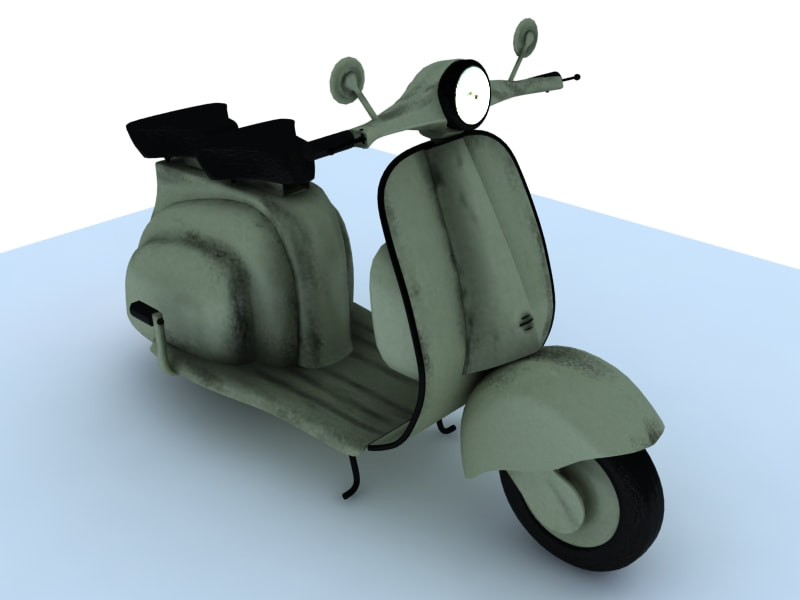 3d motorcycle models -moped