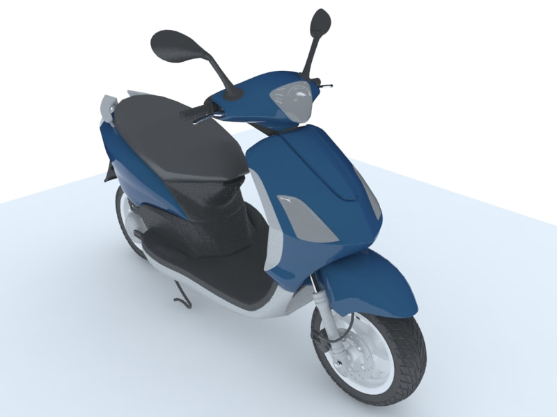 3d motorcycle models -scooter