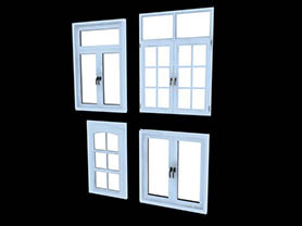 3d window model casement Window 012
