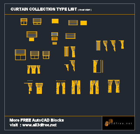 Curtain Cad Block Free Collection