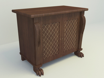 free 3D model lower cabinet modern design 